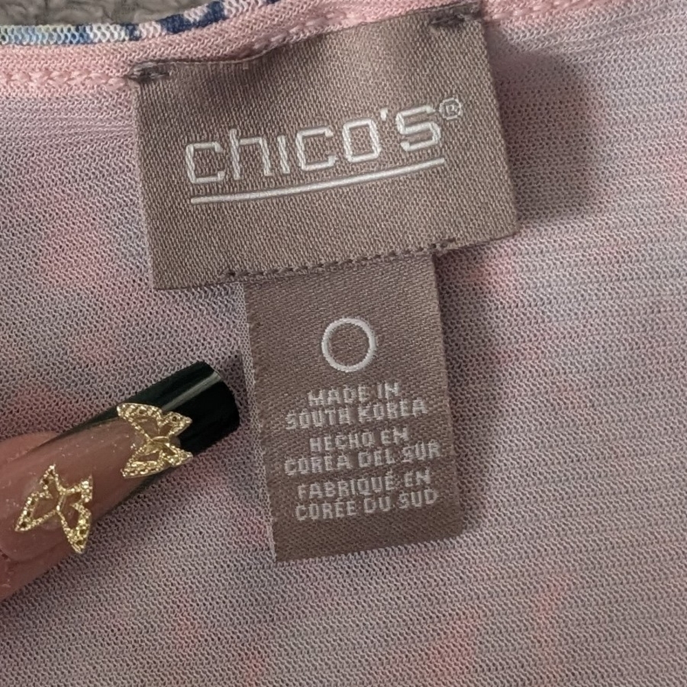 Chico's Multicolor Patchwork Irregular Hem Maxi D… - image 6